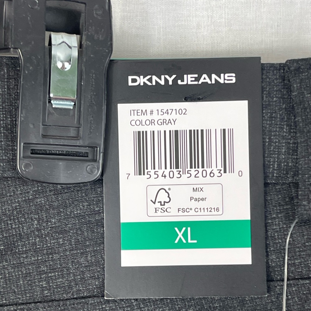 NWT- DKNY Jeans dress pants. Size 16 (XL) in Gray. - Picture 9 of 10